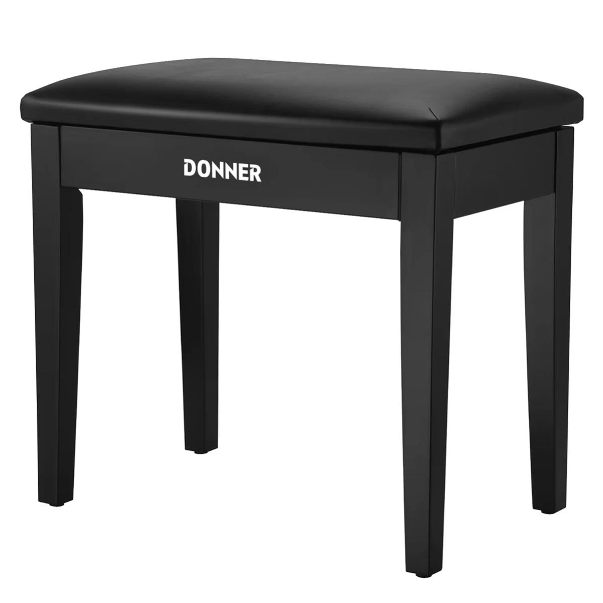 Donner Bench pianokrakk sort